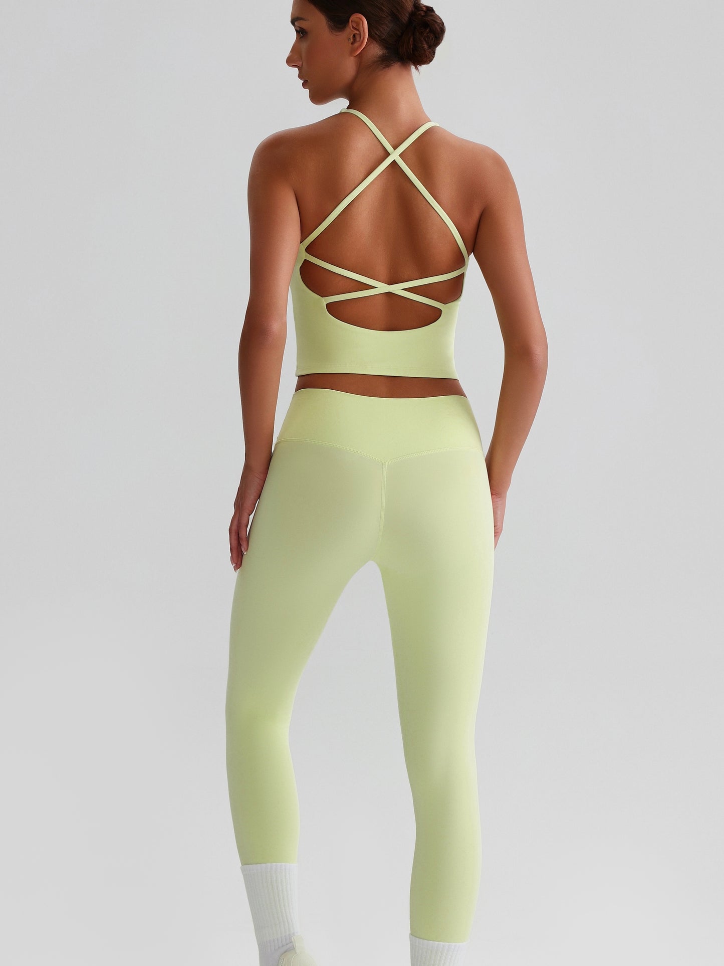 iTOUCH crossover colorful Tank Top & Legging Set