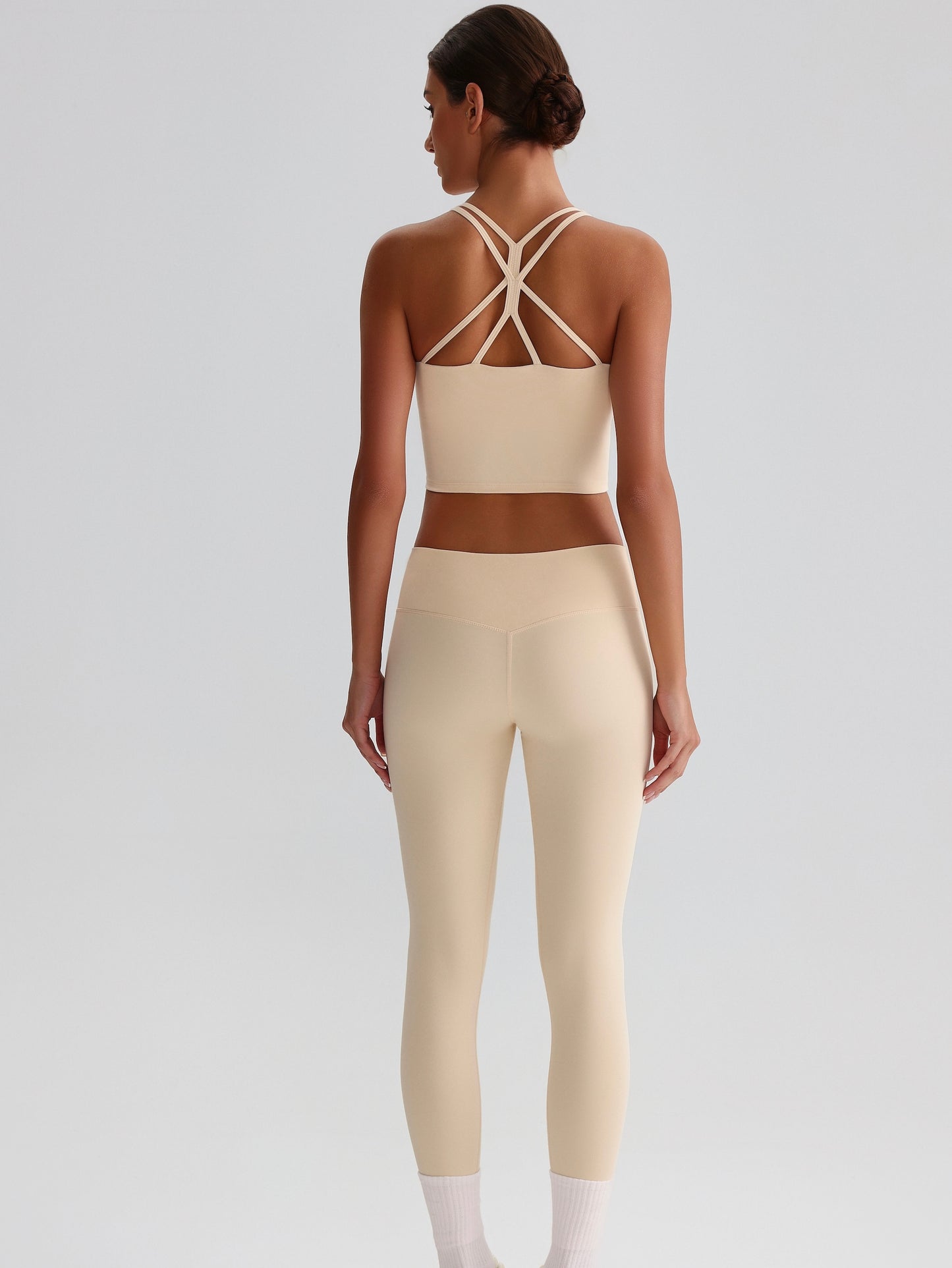 iTOUCH crossover back Yoga Bra Shorts or Leggings SET