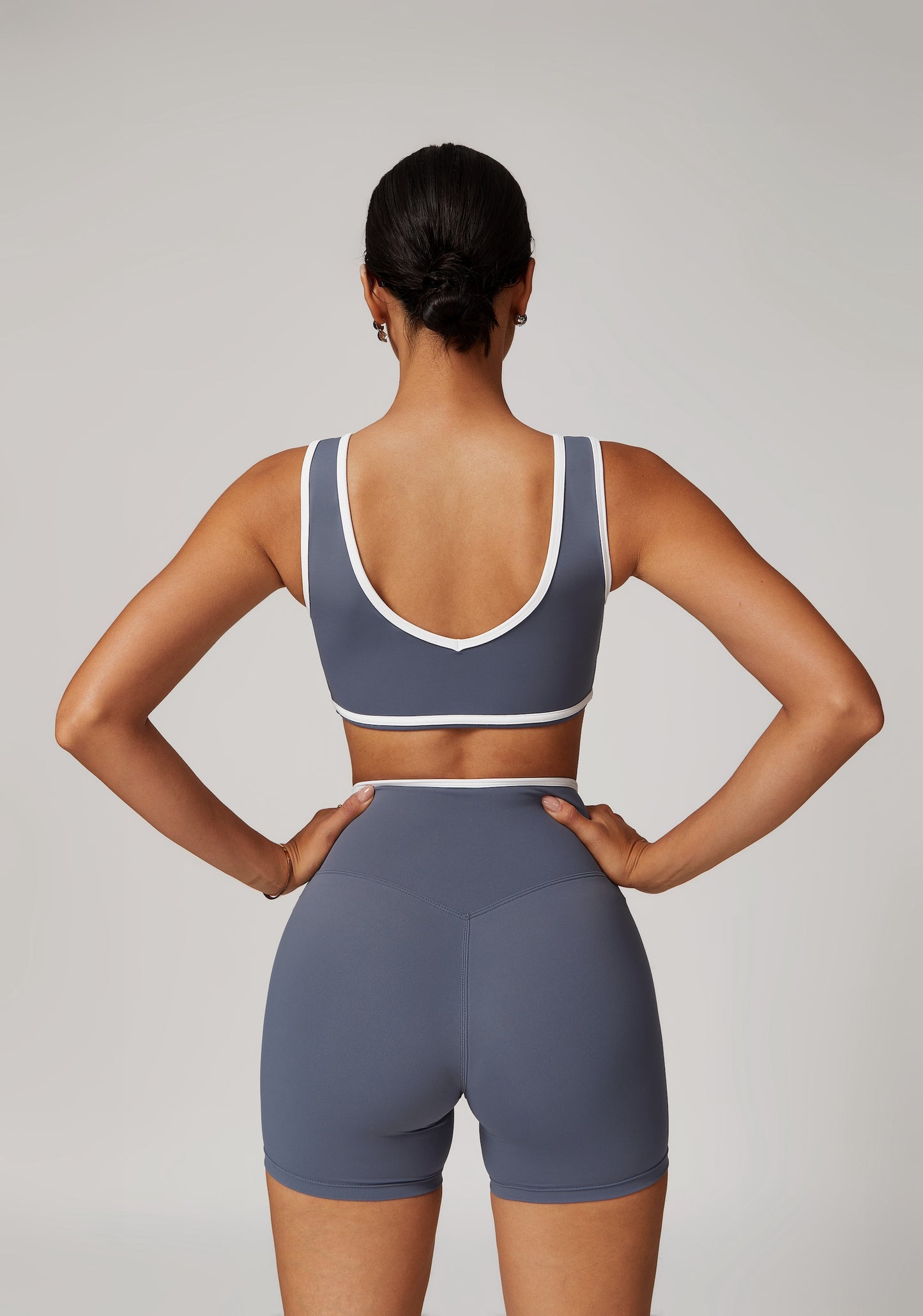 CrushU crossover high-waisted gym&yoga short set