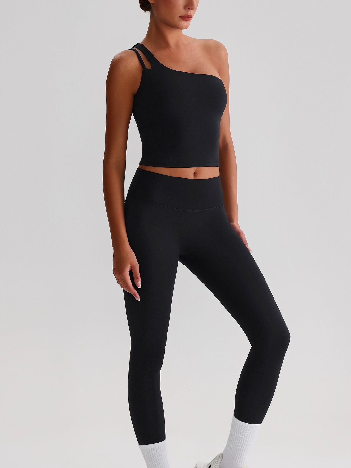iTOUCH Sloping Shoulder Bra & Legging Set Flexible