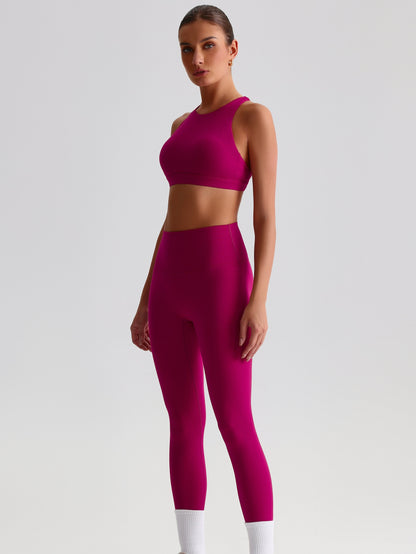 iTOUCH Crossover High-waisted Bra & Legging Set Firming & Shaping-body