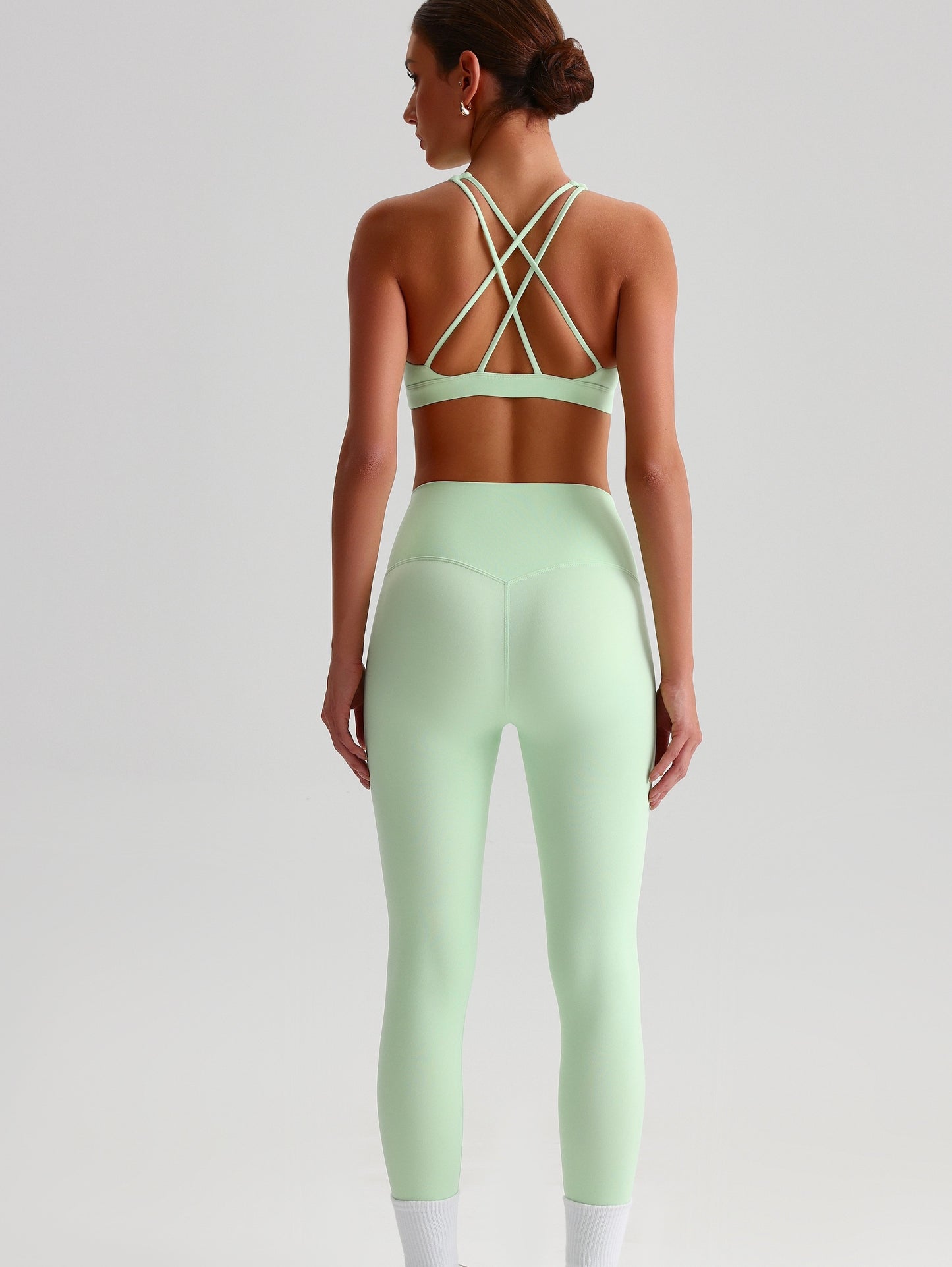 iTOUCH Crossover High-waisted Bra & Legging Set Firming & Shaping-body