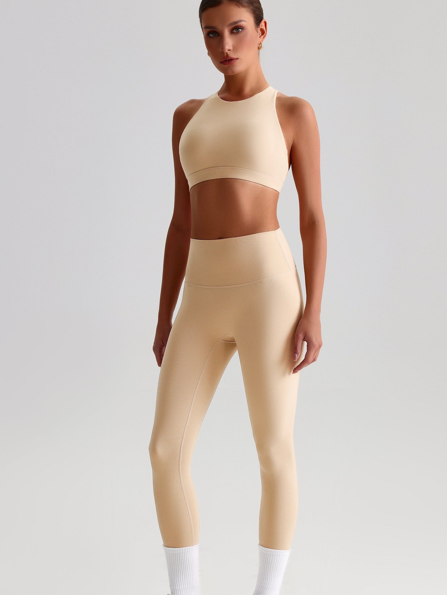 iTOUCH Crossover High-waisted Bra & Legging Set Firming & Shaping-body