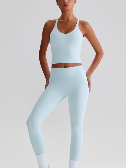 iTOUCH crossover colorful Tank Top & Legging Set
