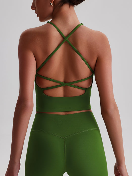 iTOUCH crossover colorful Tank Top & Legging Set