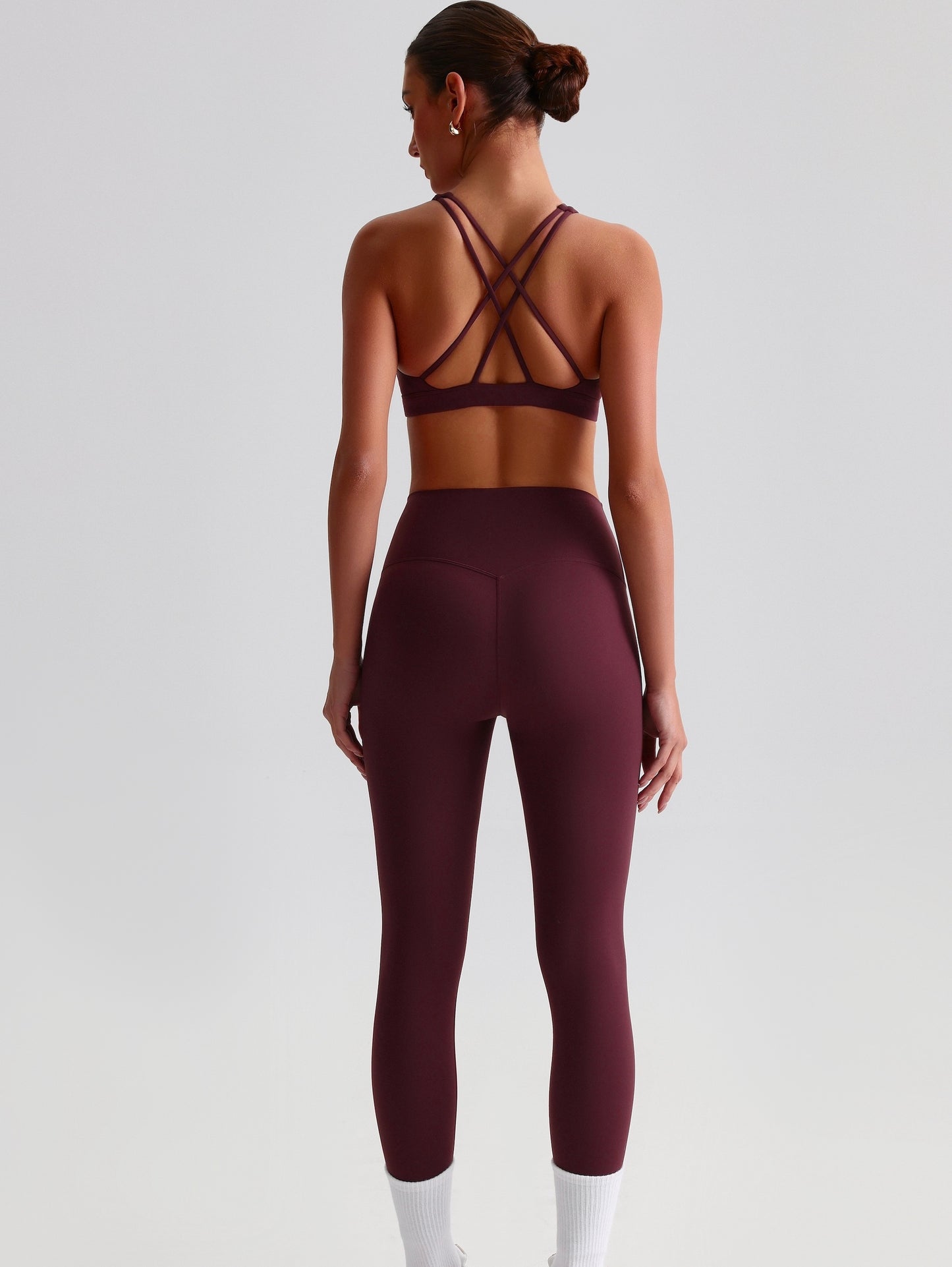 iTOUCH Crossover High-waisted Bra & Legging Set Firming & Shaping-body