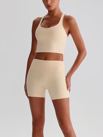 iTOUCH crossover back Yoga Bra Shorts or Leggings SET