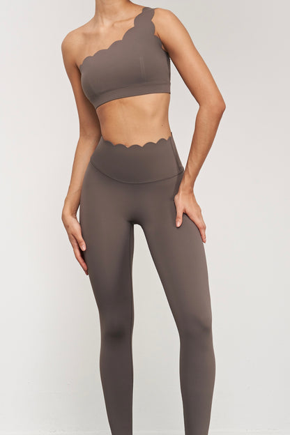 Wavy Yoga Bra & Leggings Set Pickleball Tennis Skirts Soft