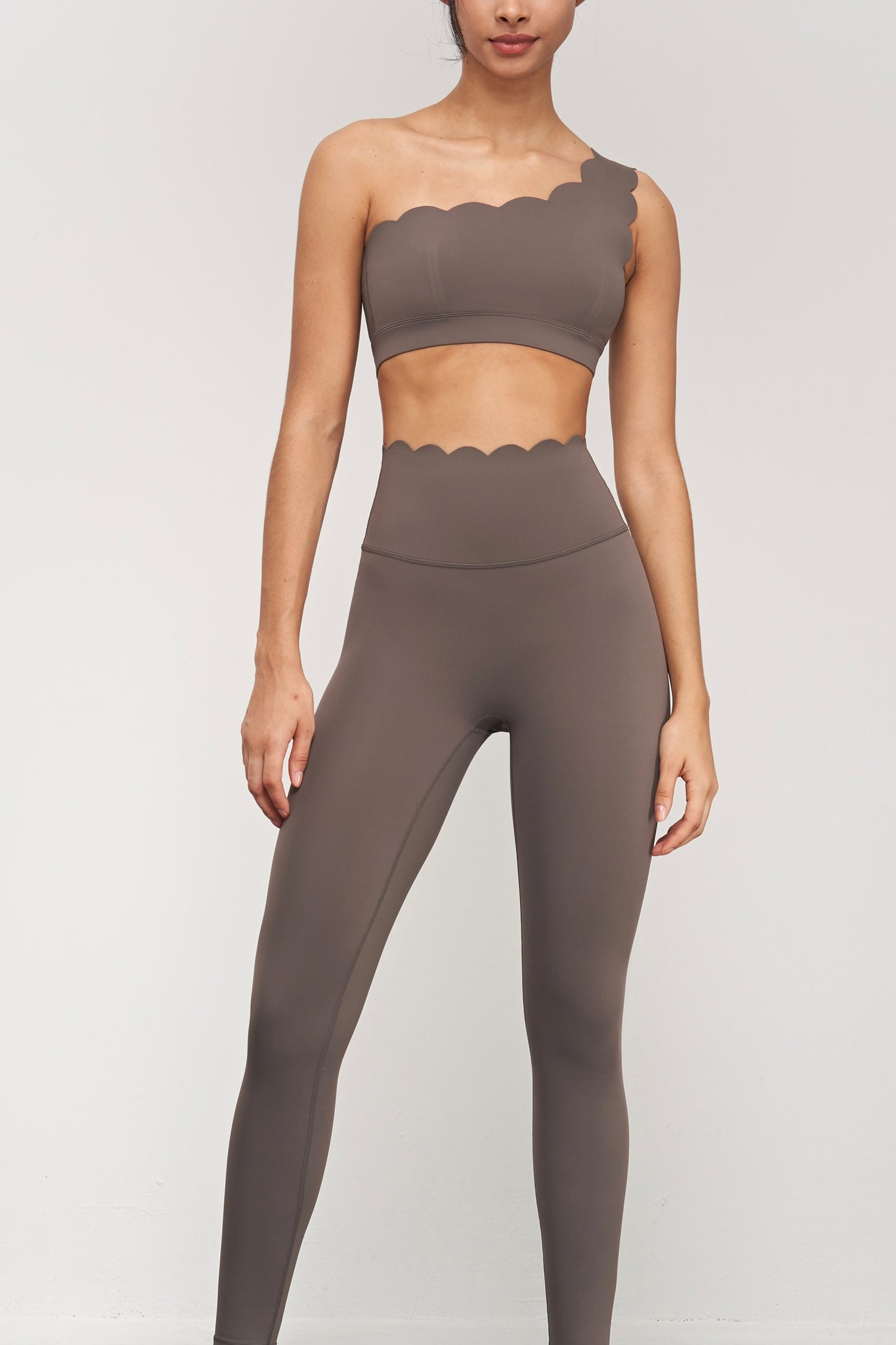 Wavy Yoga Bra & Leggings Set Pickleball Tennis Skirts Soft