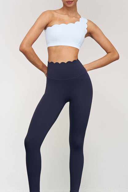 Wavy Yoga Bra & Leggings Set Pickleball Tennis Skirts Soft