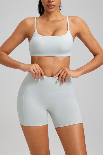 Hot Summer Beach Yoga Bra&Shorts Set Soft Cloudy Feel