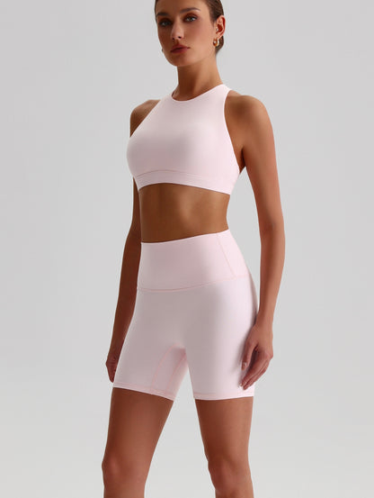 iTOUCH Crossover High-waisted Bra & Shorts Set Firming & Shaping-body