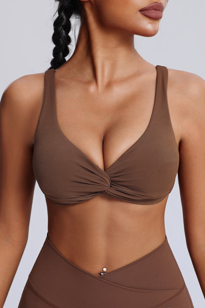 Hot Summer Beach knot Yoga Bra&Wide-leggings Set Sexy Chic