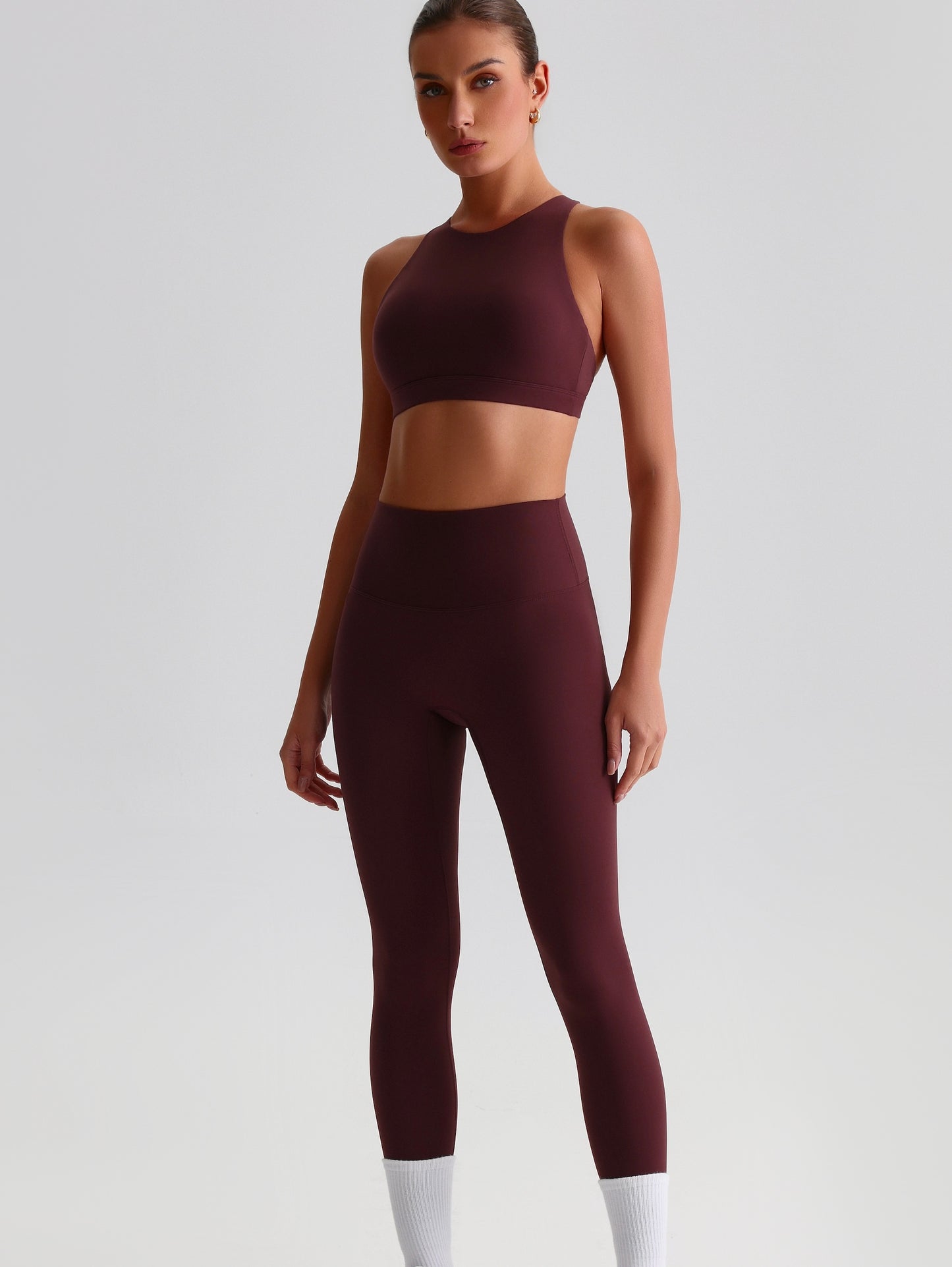 iTOUCH Crossover High-waisted Bra & Legging Set Firming & Shaping-body