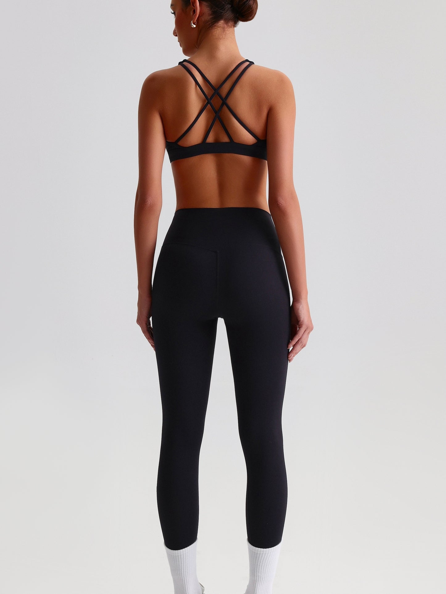 iTOUCH Crossover High-waisted Bra & Legging Set Firming & Shaping-body