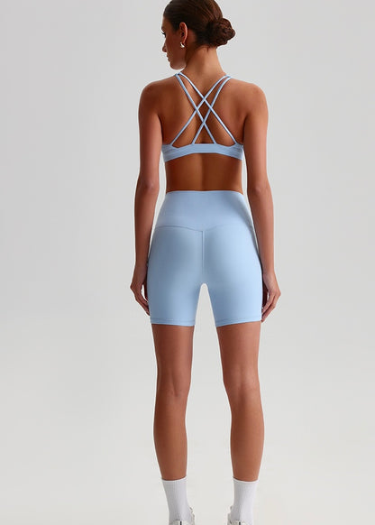 iTOUCH Crossover High-waisted Bra & Shorts Set Firming & Shaping-body