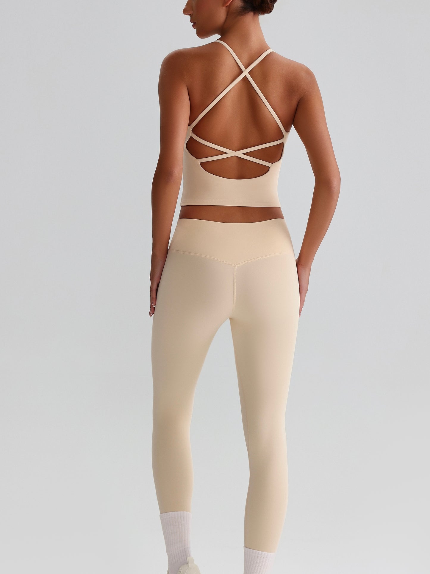 iTOUCH crossover colorful Tank Top & Legging Set