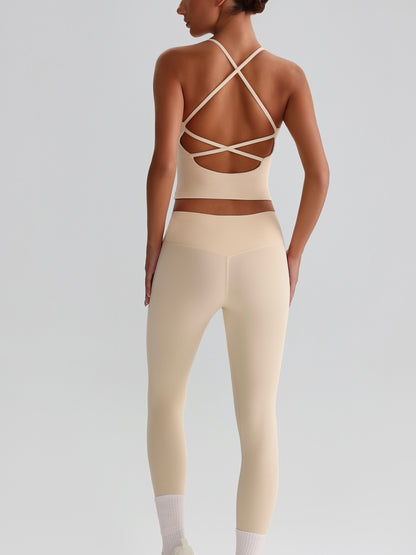 iTOUCH crossover colorful Tank Top & Legging Set