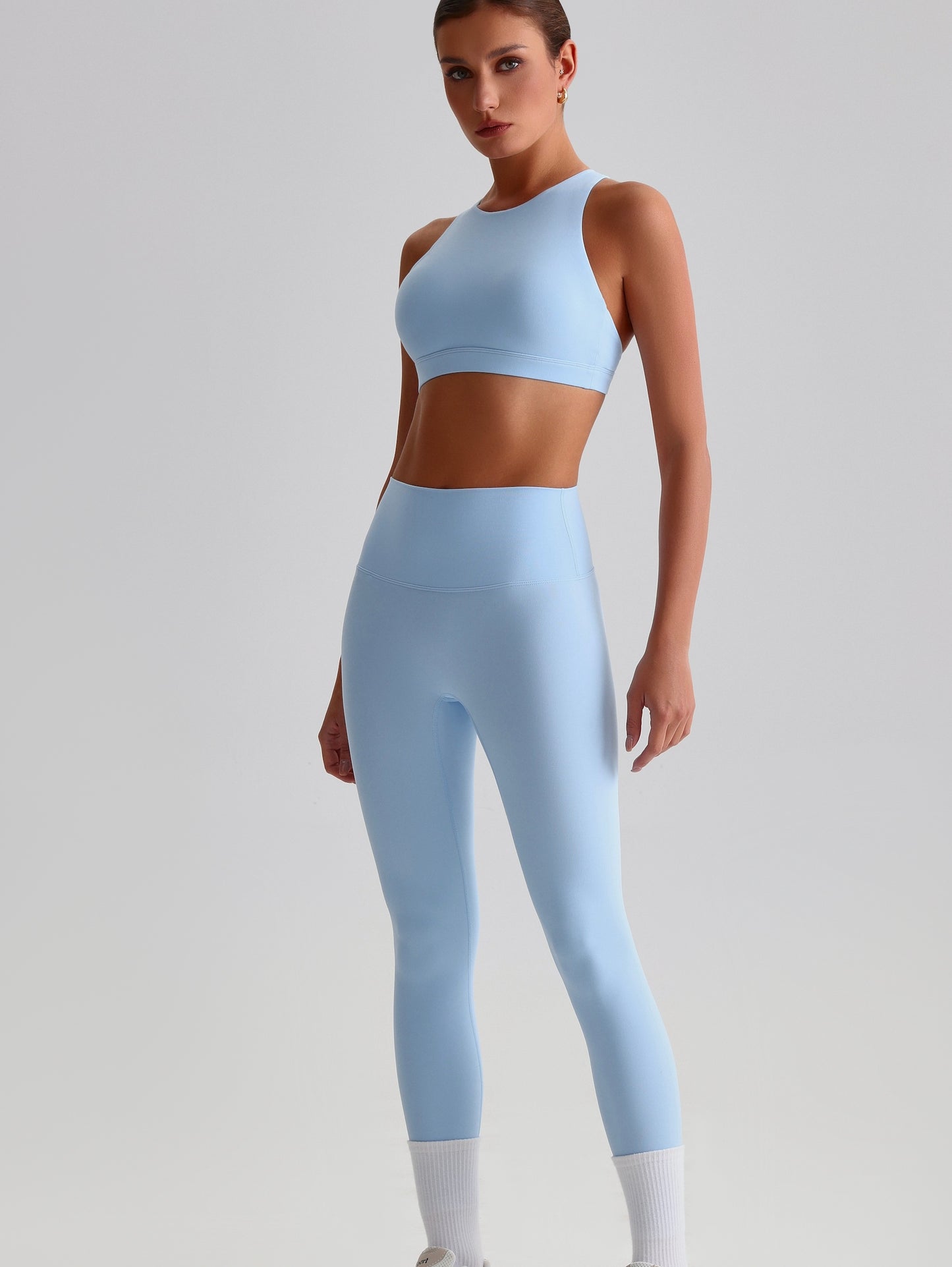 iTOUCH Crossover High-waisted Bra & Legging Set Firming & Shaping-body
