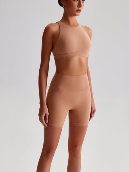 iTOUCH Crossover High-waisted Bra & Shorts Set Firming & Shaping-body