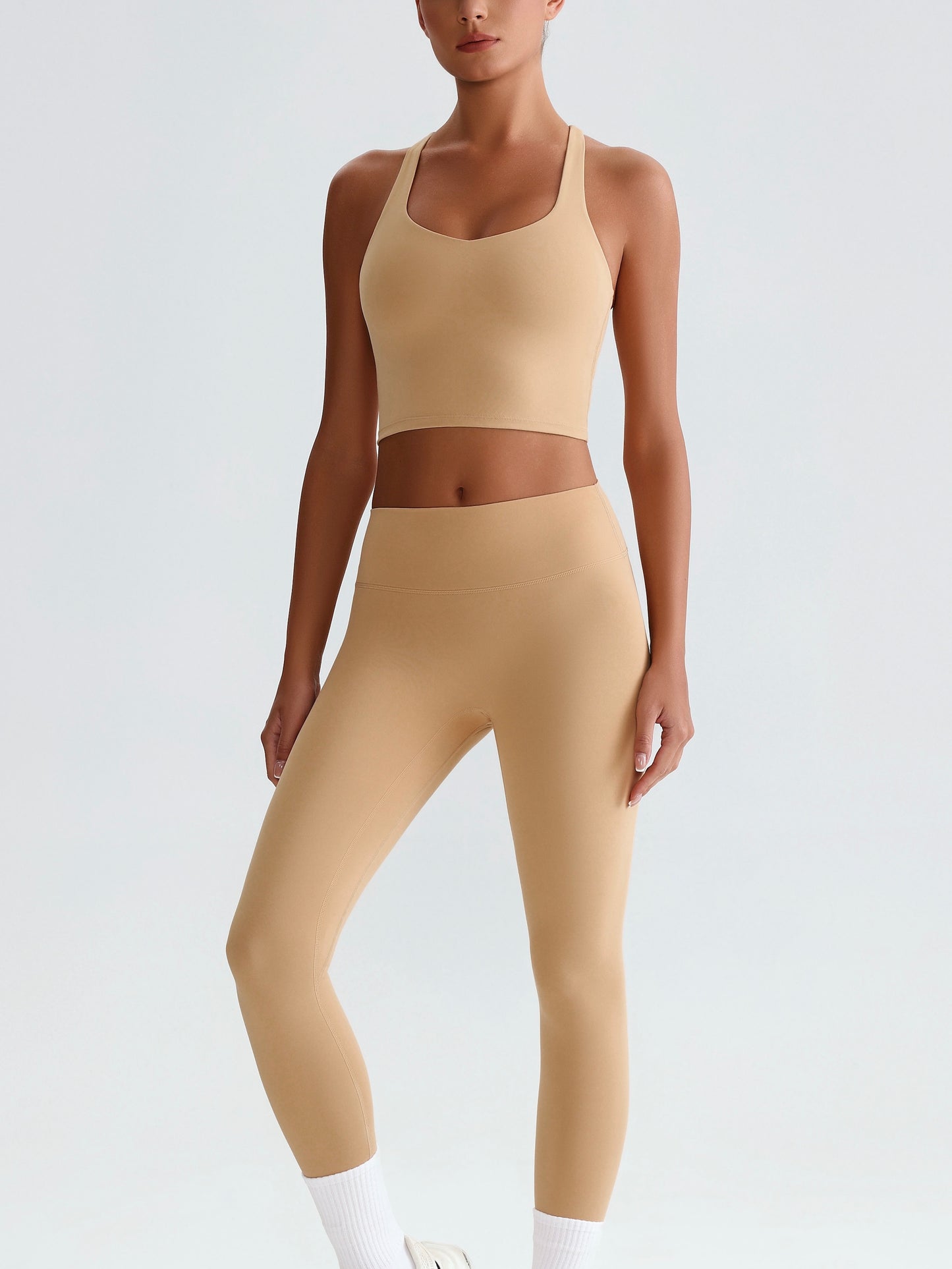 iTOUCH crossover back Yoga Bra Shorts or Leggings SET