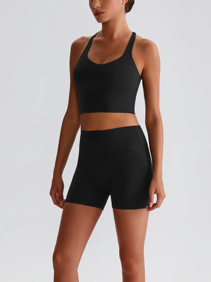 iTOUCH crossover back Yoga Bra Shorts or Leggings SET