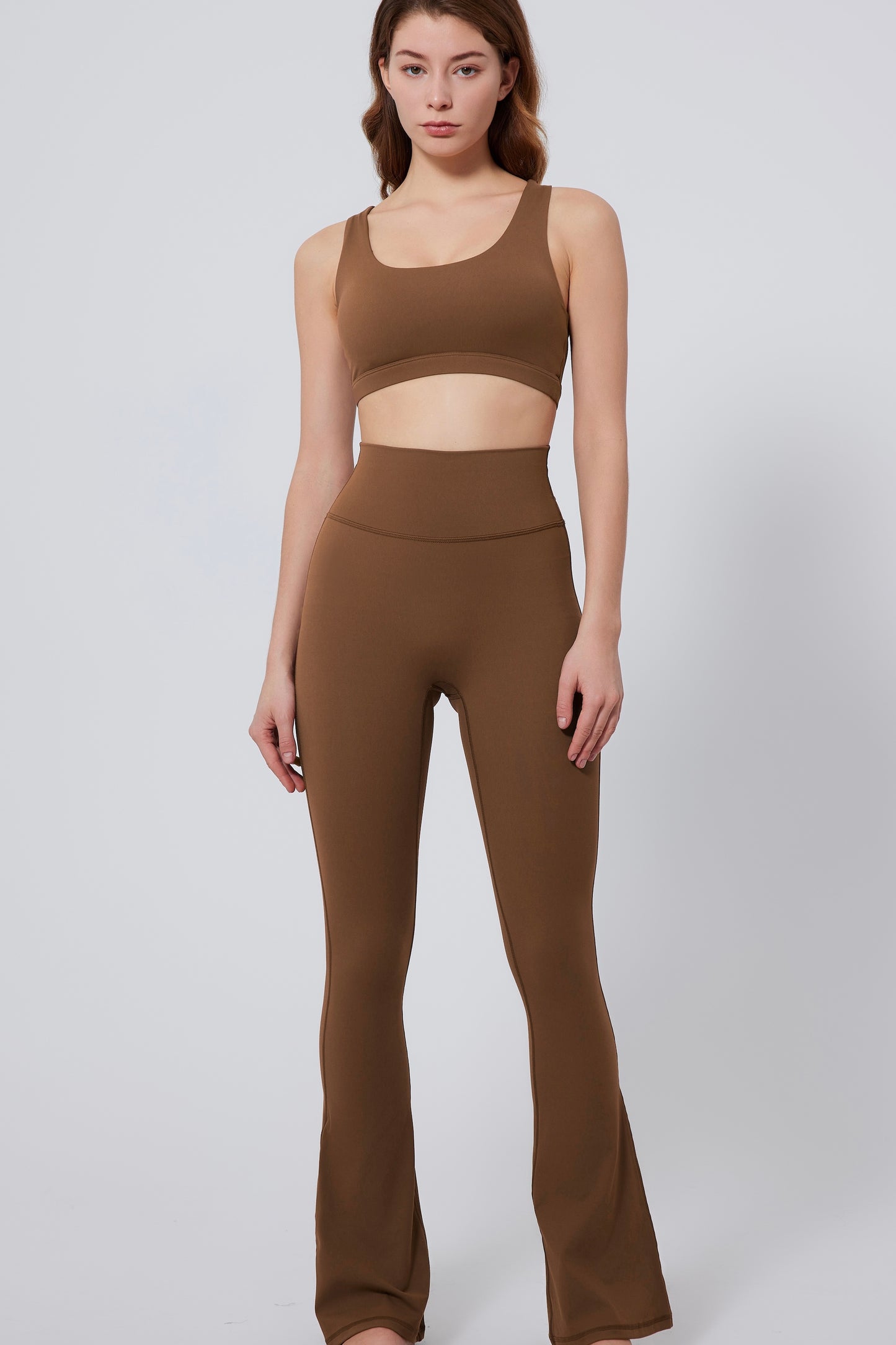High-strength anti-vibration Yoga Bra&Wide-leggings Set