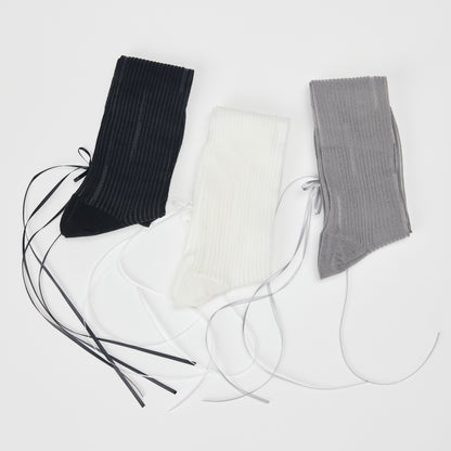 Court Sweetheart Ballet Style Bow Tie Lace Calf Socks Tennis&Pickleball