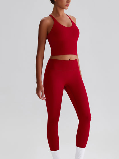 iTOUCH crossover colorful Tank Top & Legging Set