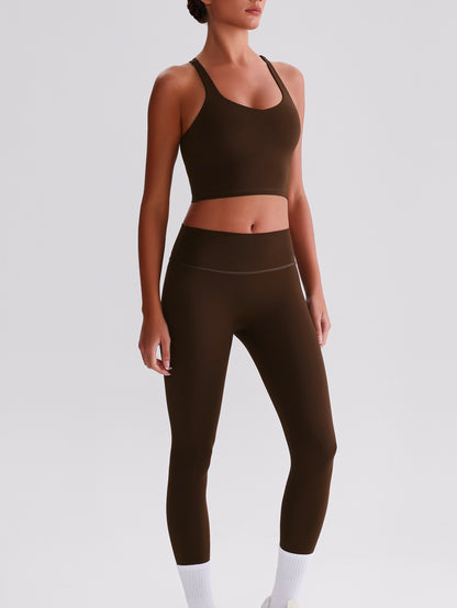 iTOUCH crossover back Yoga Bra Shorts or Leggings SET
