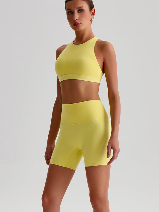 iTOUCH Crossover High-waisted Bra & Shorts Set Firming & Shaping-body