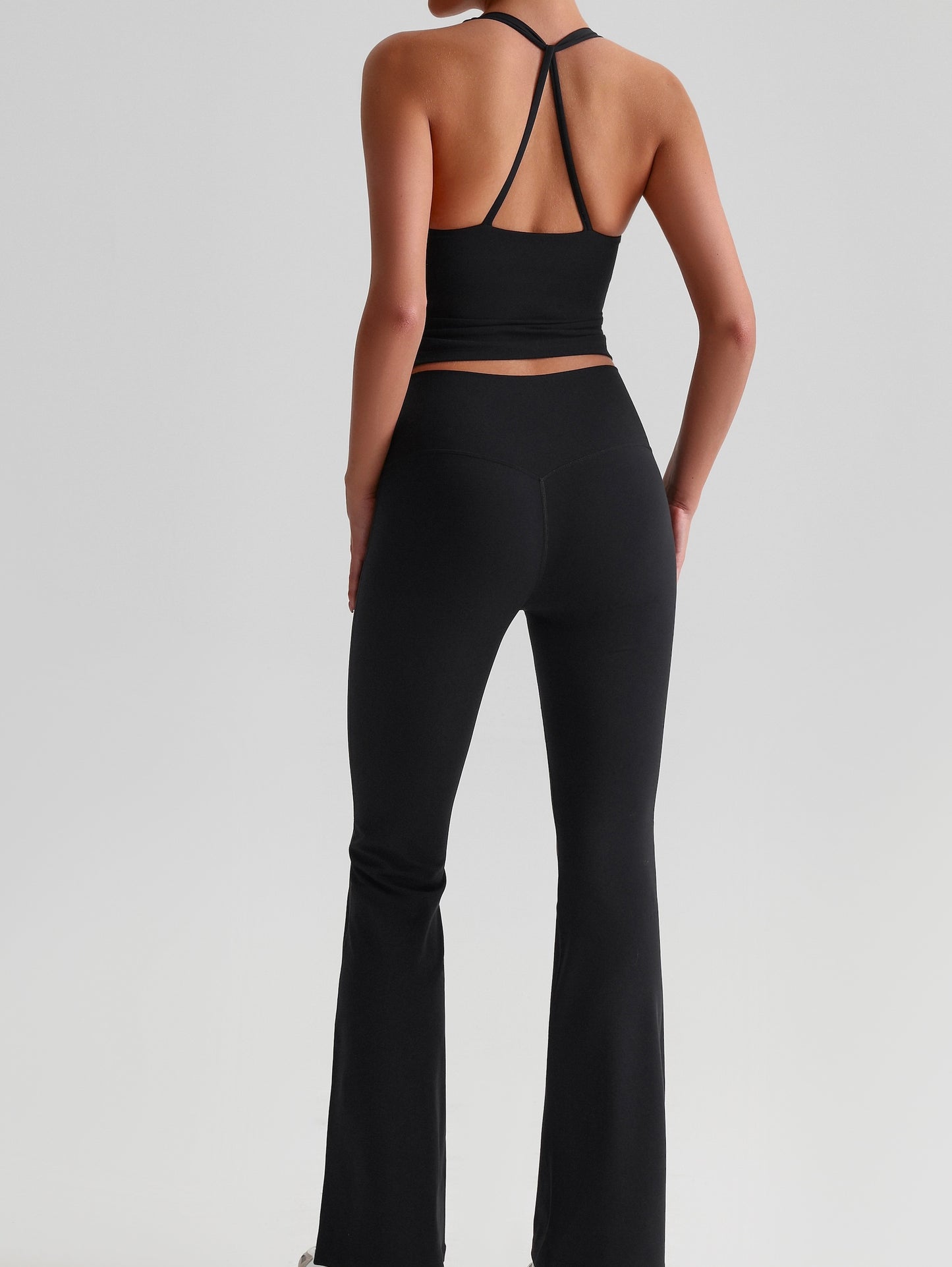 iTOUCH Hip Lift Hanging Tank Top&Wide-legging Set