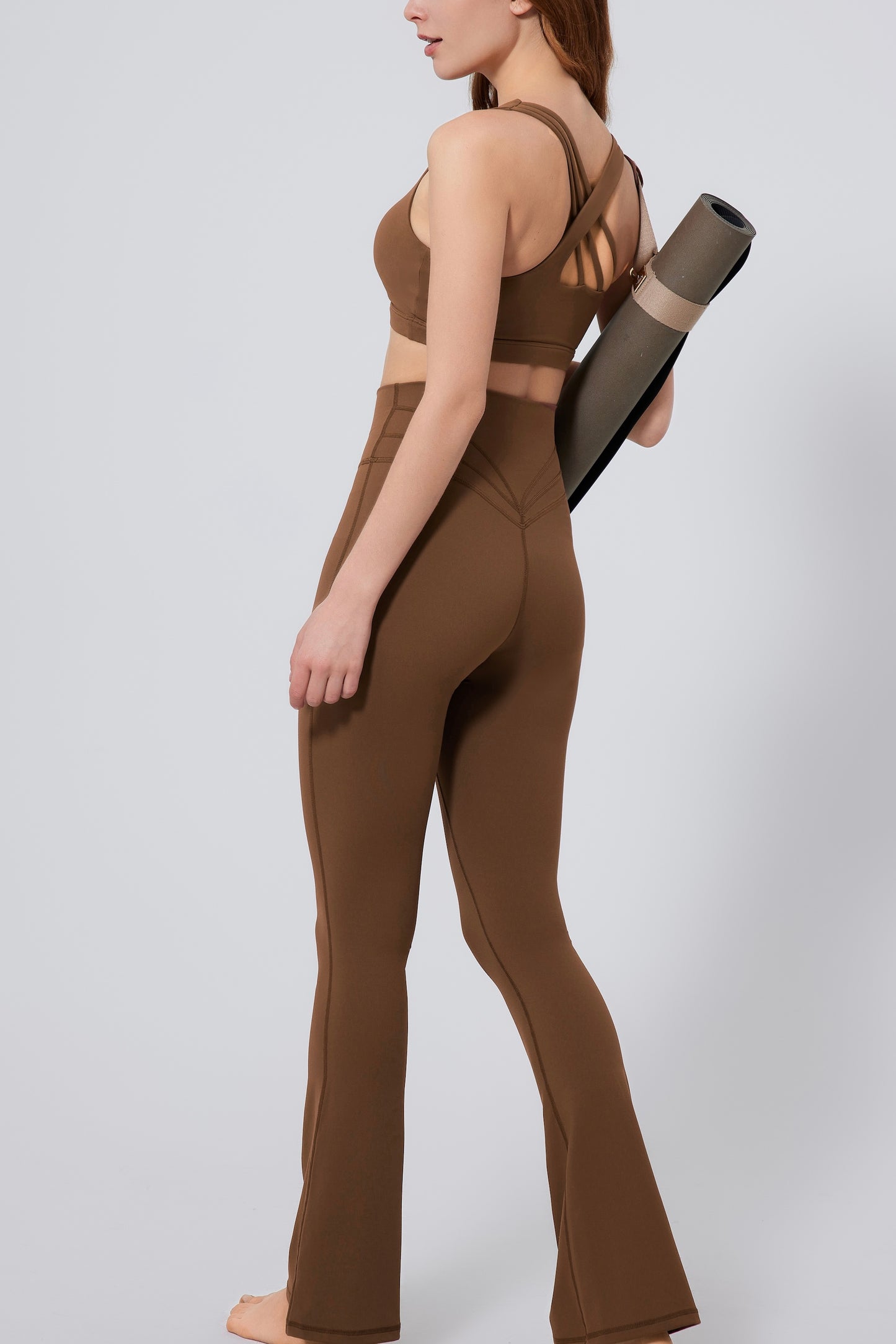 High-strength anti-vibration Yoga Bra&Wide-leggings Set
