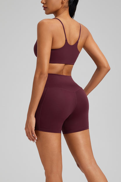 Hot Summer Beach Yoga Bra&Shorts Set Soft Cloudy Feel