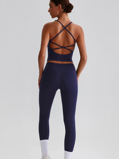 iTOUCH crossover colorful Tank Top & Legging Set