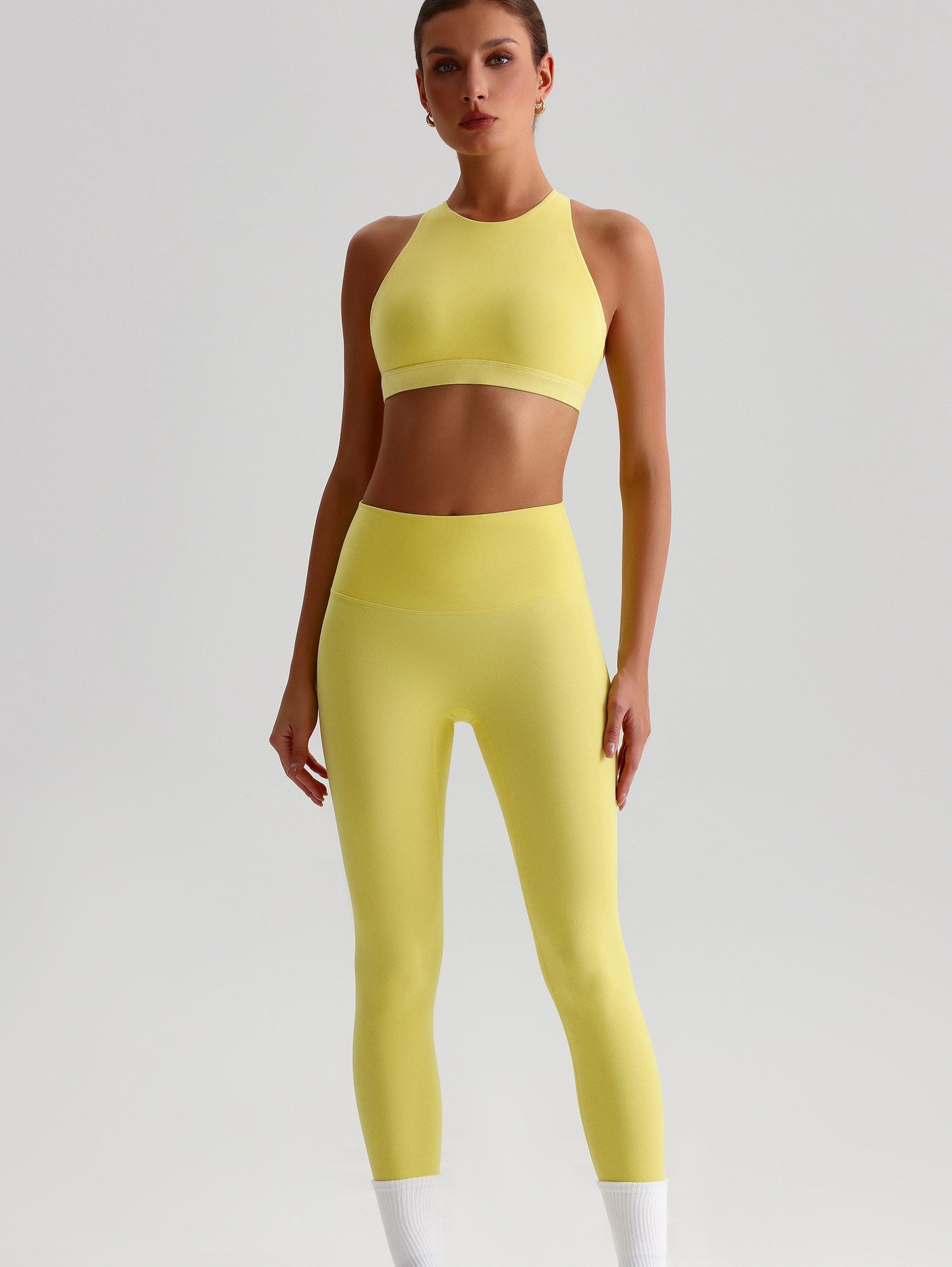 iTOUCH Crossover High-waisted Bra & Legging Set Firming & Shaping-body