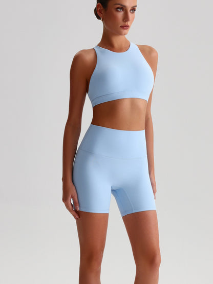 iTOUCH Crossover High-waisted Bra & Shorts Set Firming & Shaping-body