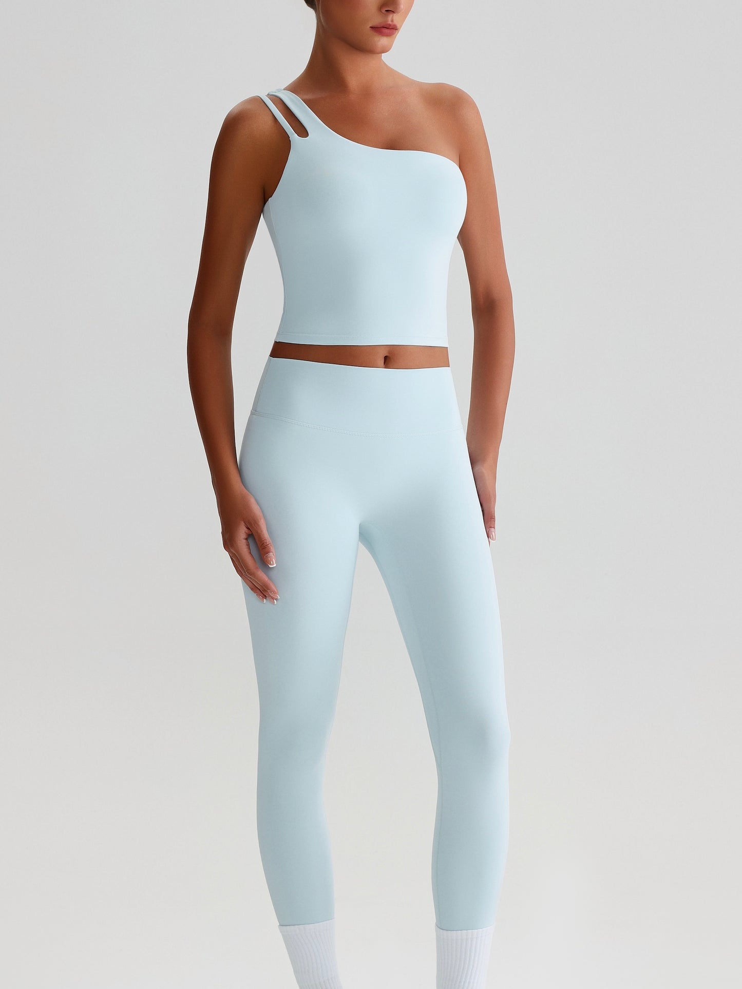 iTOUCH Sloping Shoulder Bra & Legging Set Flexible
