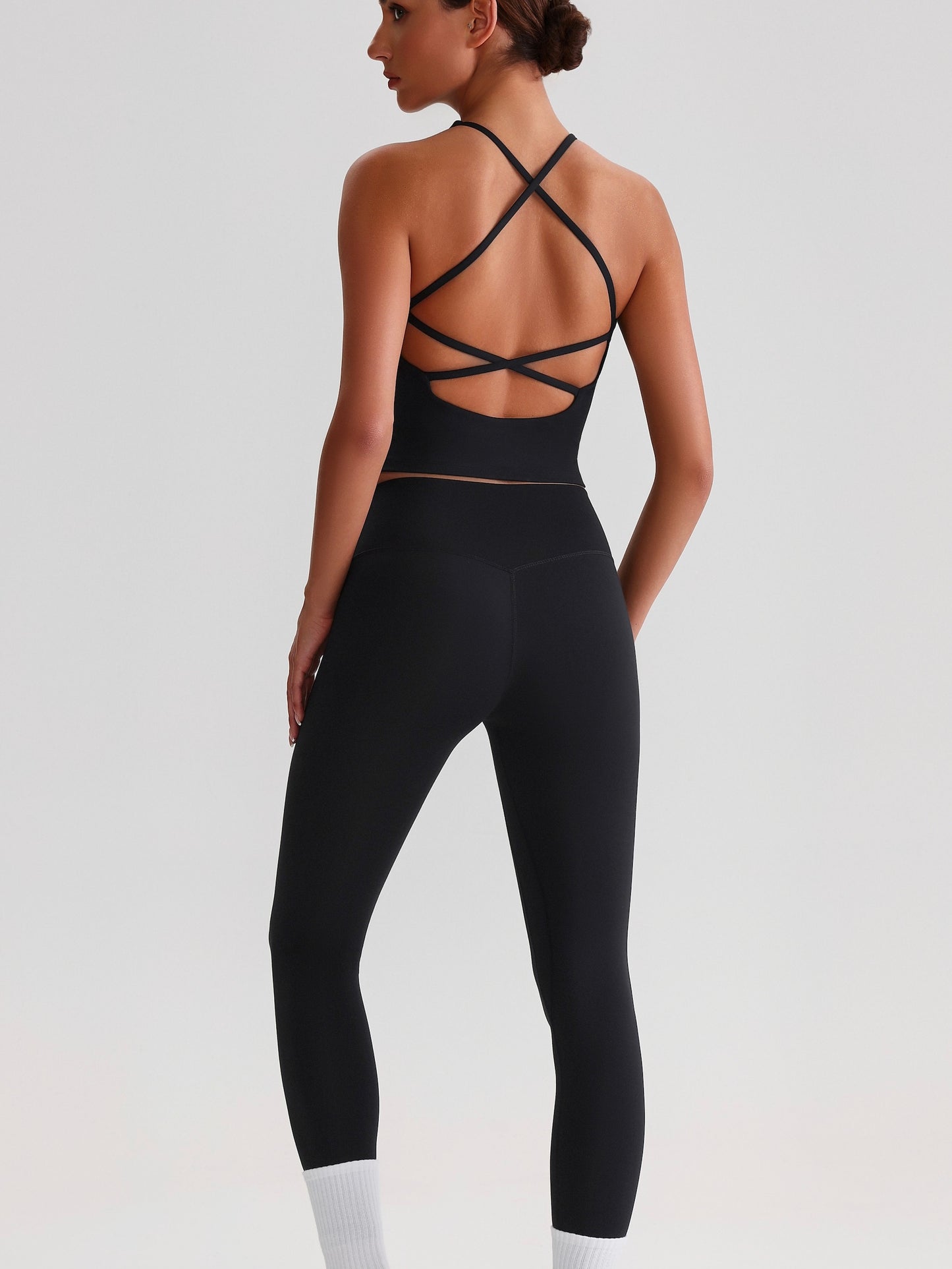 iTOUCH crossover colorful Tank Top & Legging Set
