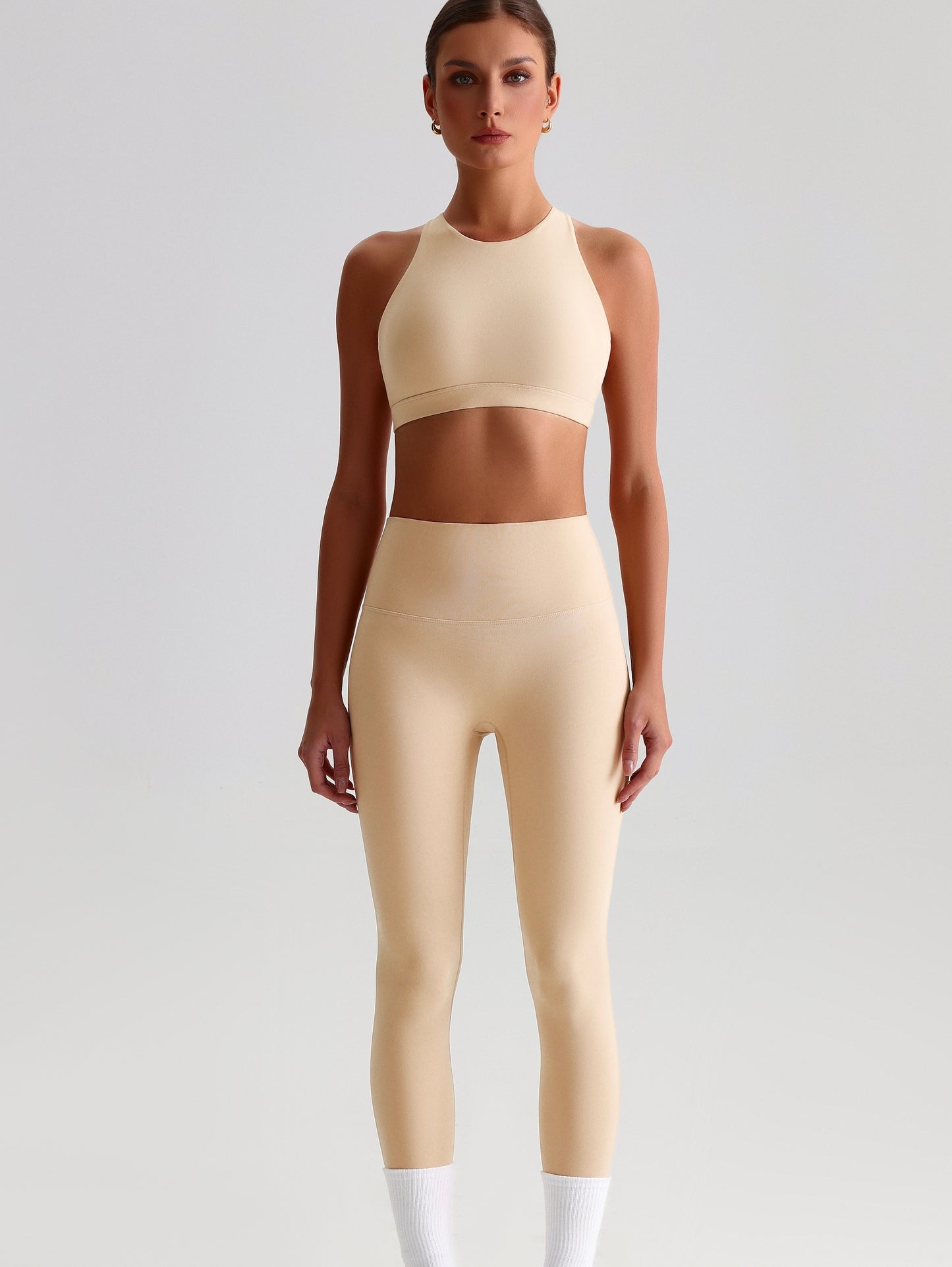 iTOUCH Crossover High-waisted Bra & Legging Set Firming & Shaping-body