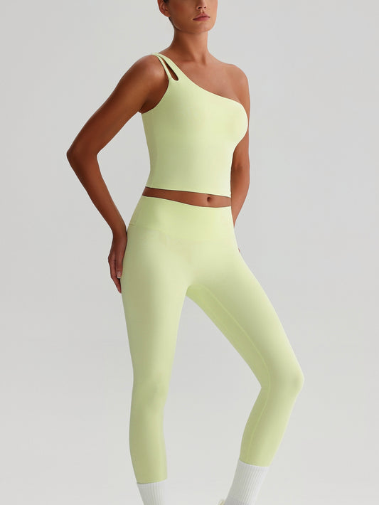 iTOUCH Sloping Shoulder Bra & Legging Set Flexible