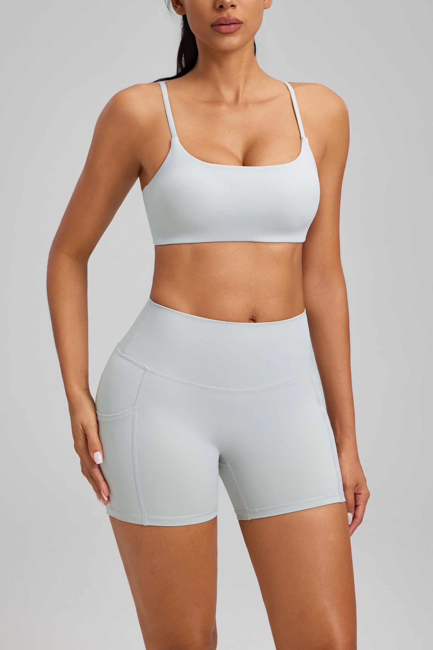 Hot Summer Beach Yoga Bra&Shorts Set Soft Cloudy Feel