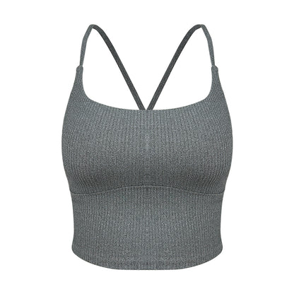 Chill Hemp Gray Yoga Drawstring Bra&Shorts Set