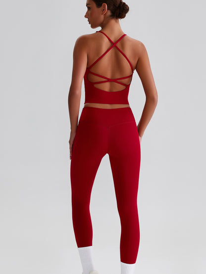 iTOUCH crossover colorful Tank Top & Legging Set