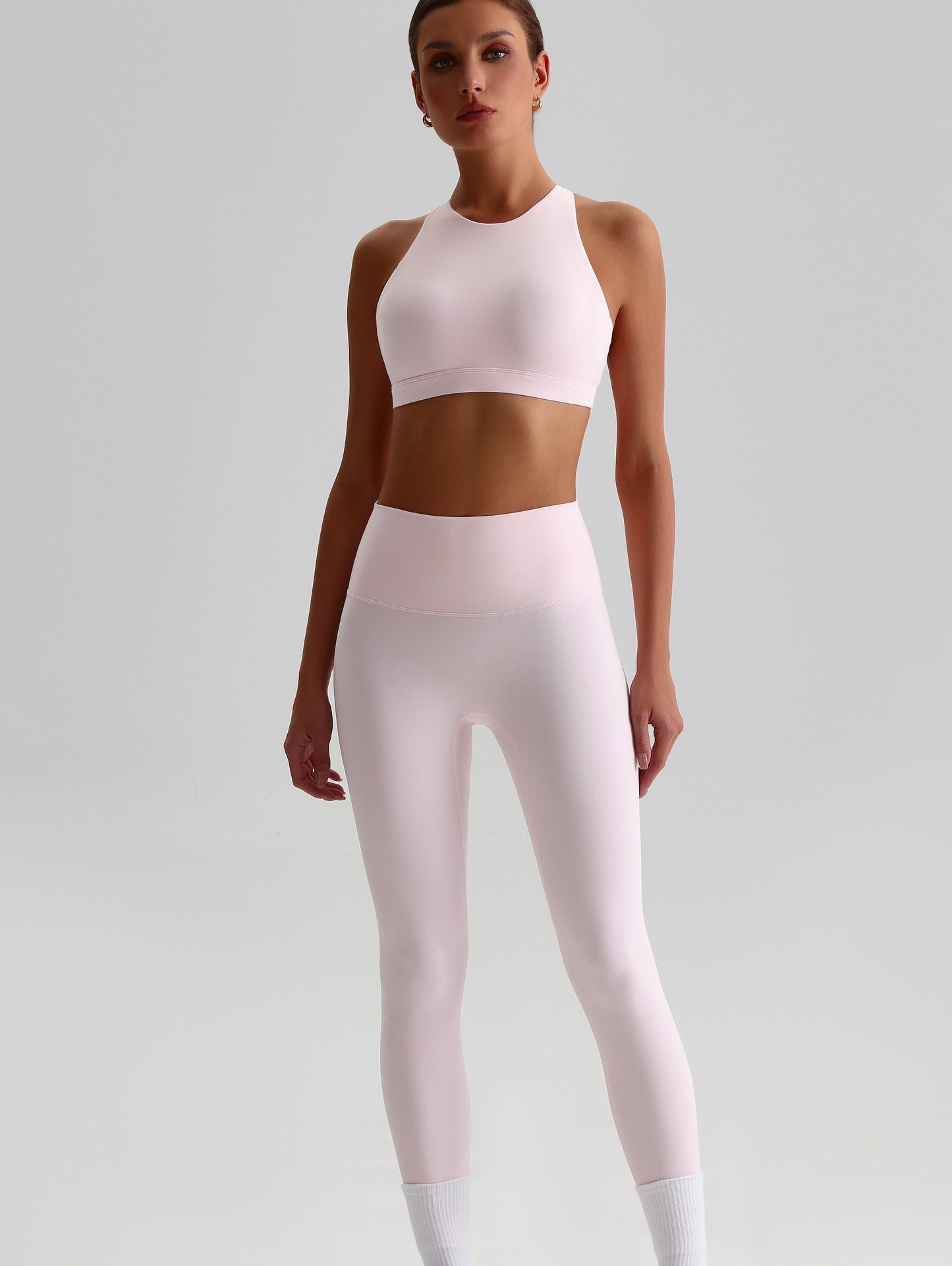 iTOUCH Crossover High-waisted Bra & Legging Set Firming & Shaping-body