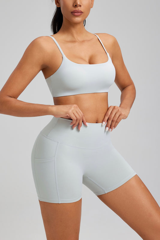 Hot Summer Beach Yoga Bra&Shorts Set Soft Cloudy Feel