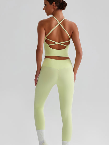 iTOUCH crossover colorful Tank Top & Legging Set