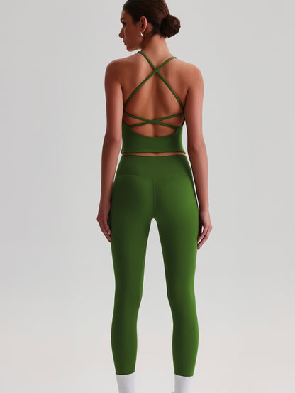iTOUCH crossover colorful Tank Top & Legging Set