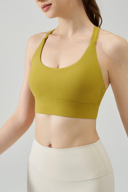 Crossover Back Pads Yoga Tank Top