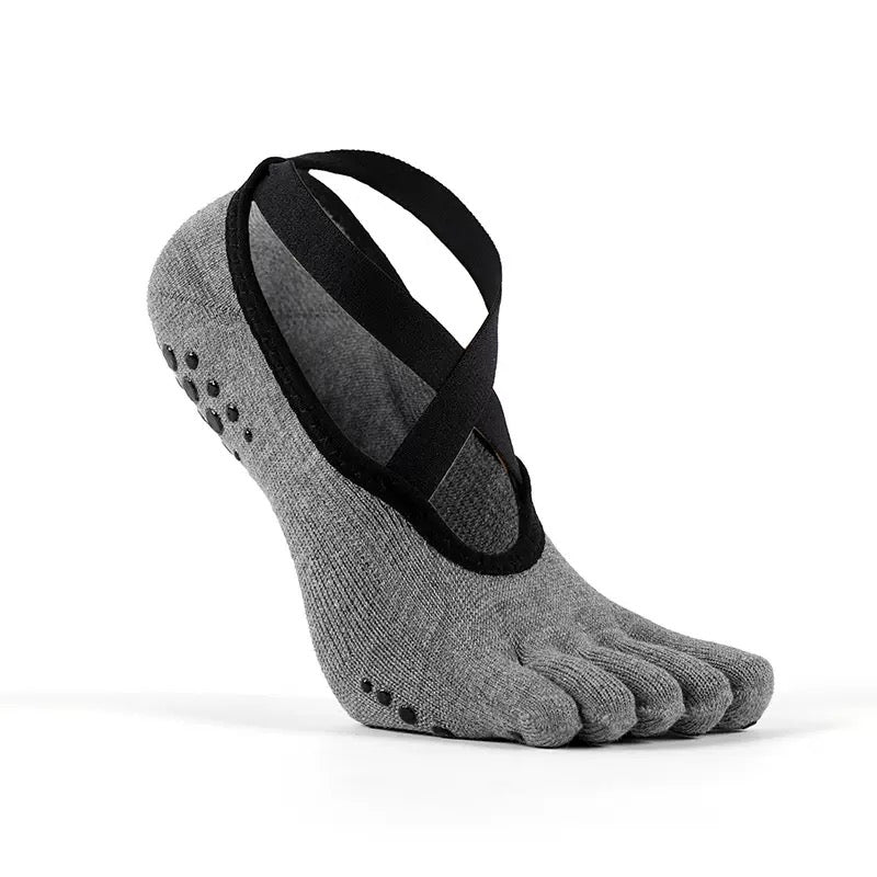 Ballet Style Yoga Non-Slip Socks Gray